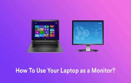 use your laptop as monitor