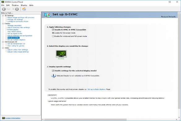How to Enable G-Sync