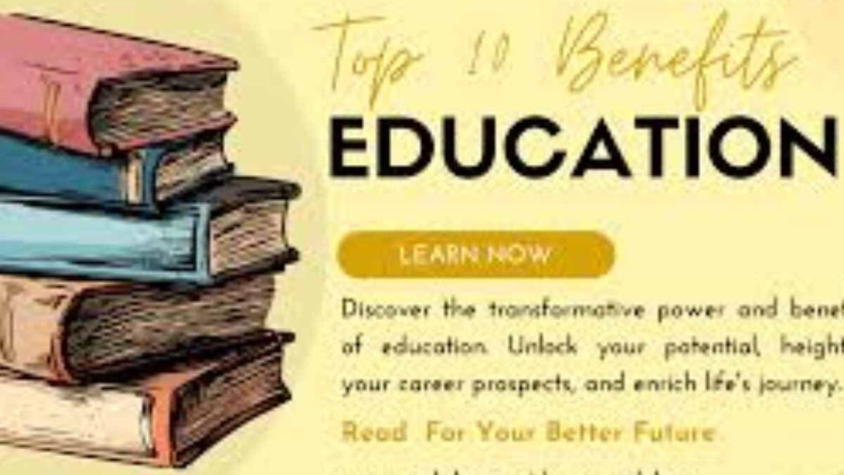 Benefits of education to the society