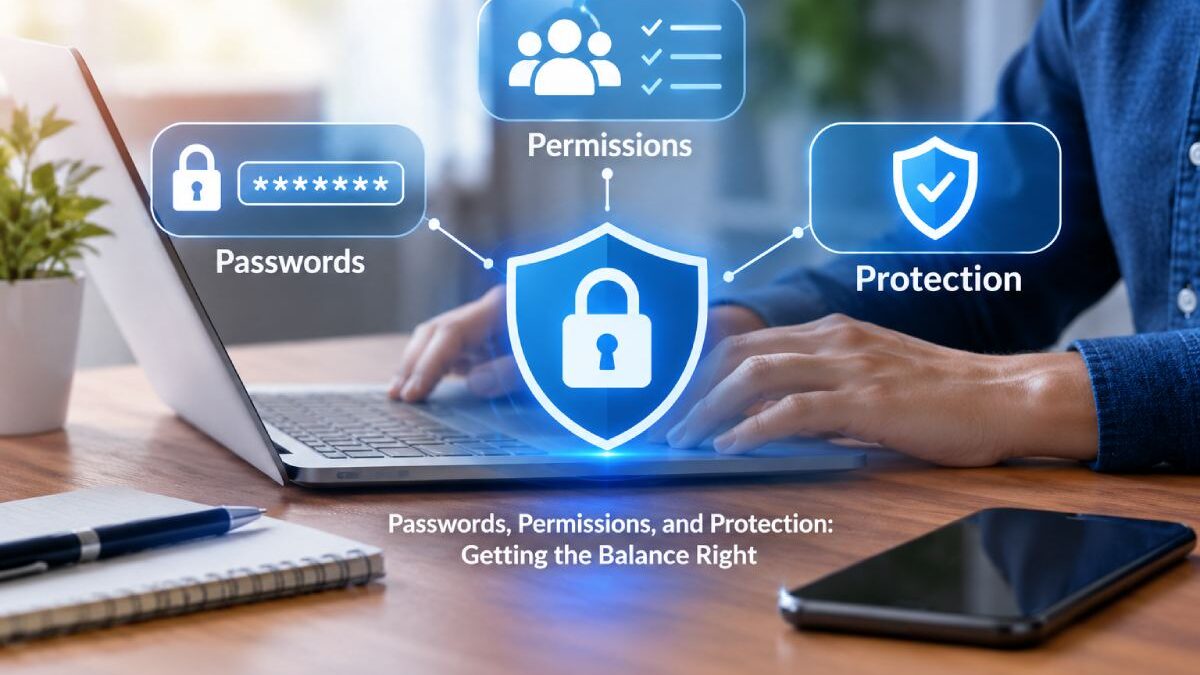 Passwords, Permissions, and Protection: Getting the Balance Right